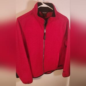 NWOT- Woolrich Women's Vibrant Red Zip-Up Fleece Size Med
